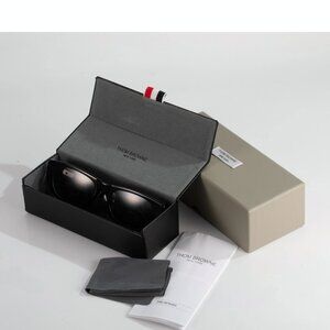 $1195 Authentic THOM BROWNE Made in JAPAN Unisex Sunglasses Complete Set